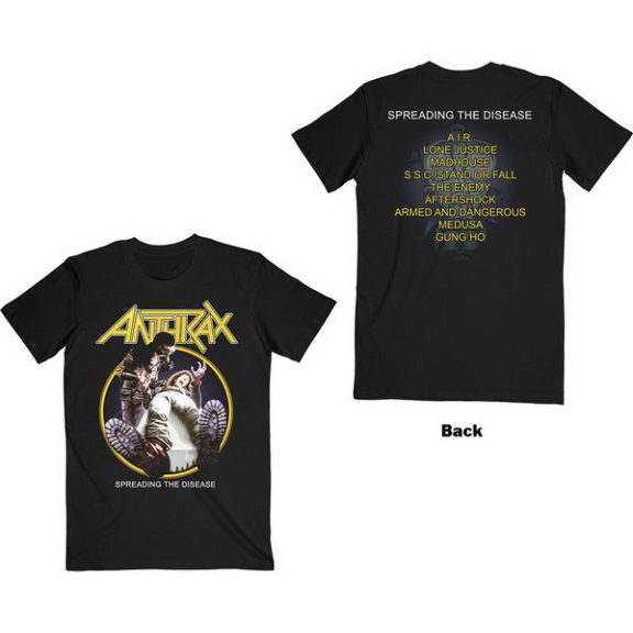 ANTHRAX: Spreading Track List (póló) ANTHRAX: Spreading Track List (póló)