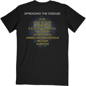 ANTHRAX: Spreading Track List (póló)