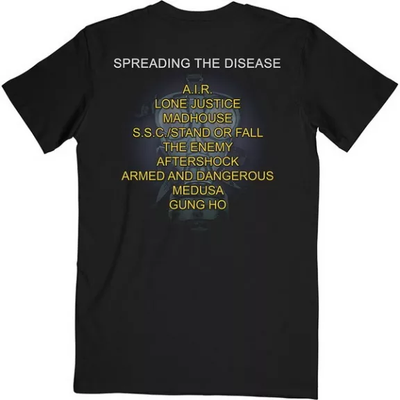 ANTHRAX: Spreading Track List (póló)