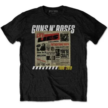 GUNS N' ROSES: Lies Track List (póló)