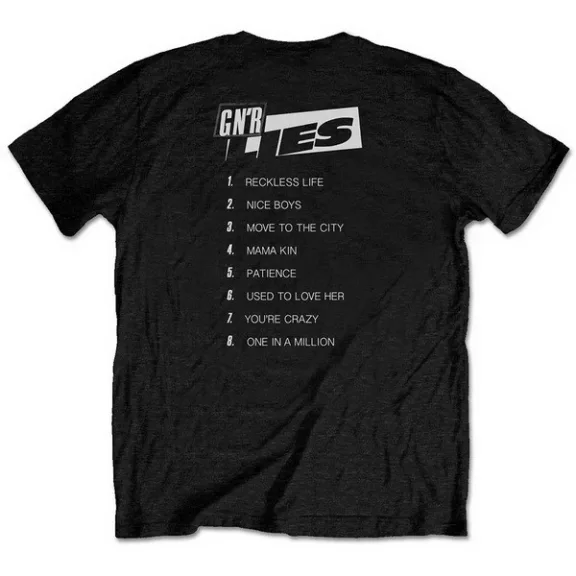 GUNS N' ROSES: Lies Track List (póló)