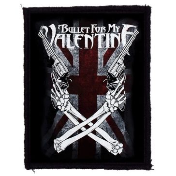   BULLET FOR MY VALENTINE: Cross Guns (9 cm x 12 cm) (felvarró)