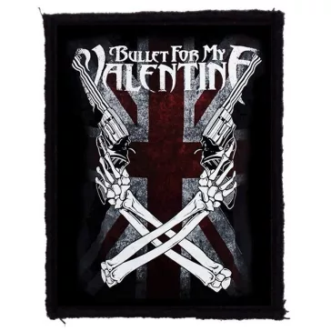   BULLET FOR MY VALENTINE: Cross Guns (9 cm x 12 cm) (felvarró)