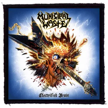   MUNICIPAL WASTE: Electrified Brain (9,5 cm x 9,5 cm) (felvarró)