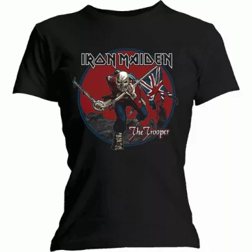 IRON MAIDEN: Trooper Red Sky (női póló)