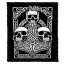 AMON AMARTH: Three Skulls (8 cm x 9,5 cm)