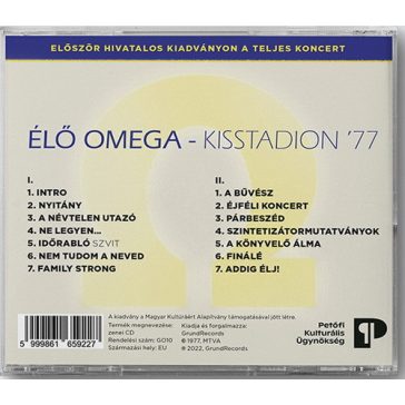 OMEGA: Élő Omega Kisstadion 1977 (2CD)