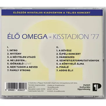 OMEGA: Élő Omega Kisstadion 1977 (2CD)