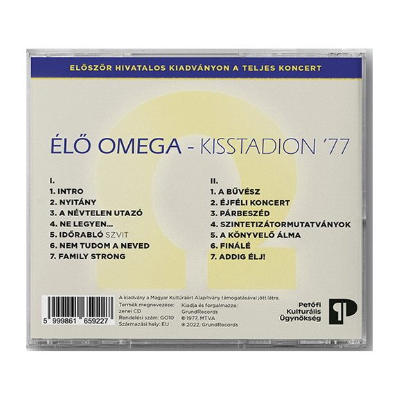 OMEGA: Élő Omega Kisstadion 1977 (2CD) OMEGA: Élő Omega Kisstadion 1977 (2CD)
