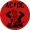 AC/DC: Angus Power Up (nagy jelvény, 3,7 cm) 