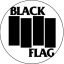 BLACK FLAG: Logo (nagy jelvény, 3,7 cm) 