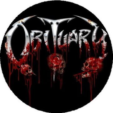 OBITUARY: Logo Skulls (nagy jelvény, 3,7 cm) 