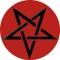 PENTAGRAM (nagy jelvény, 3,7 cm) 