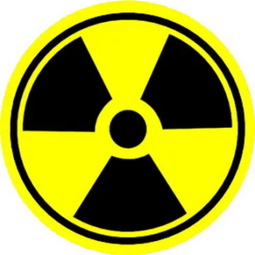 RADIOACTIV (nagy jelvény, 3,7 cm) 