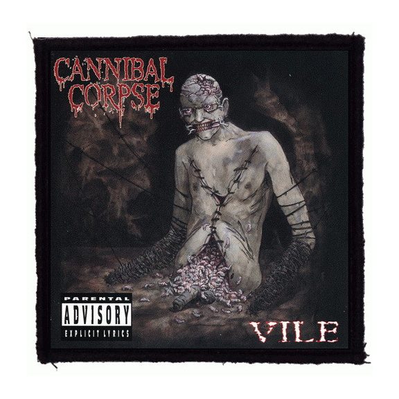 CANNIBAL CORPSE: Vile (9,5 cm x 9,5 cm) (felvarró) CANNIBAL CORPSE: Vile (9,5 cm x 9,5 cm) (felvarró)