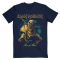 IRON MAIDEN: Piece Of Mind Gold (navy) (póló)