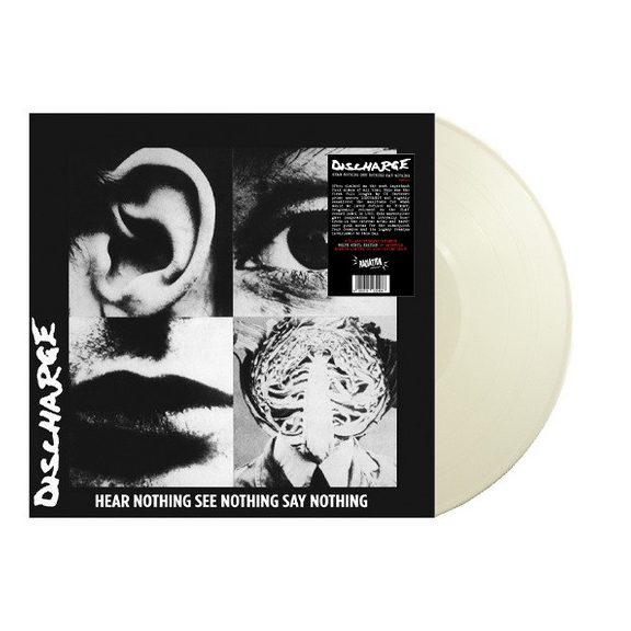 DISCHARGE: Hear Nothing, See Nothing, Say Nothing (LP, white) DISCHARGE: Hear Nothing, See Nothing, Say Nothing (LP, white)