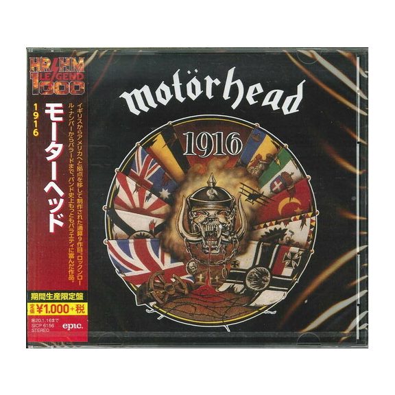 MOTORHEAD: 1916 (CD, japán) MOTORHEAD: 1916 (CD, japán)