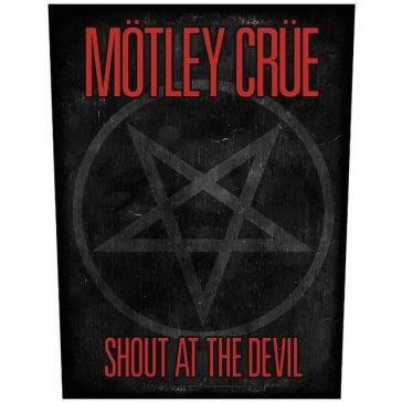   MÖTLEY CRÜE: Shout At The Devil Pentagram (hátfelvarró / backpatch)