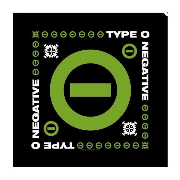 TYPE O NEGATIVE: Negative Symbol (fejkendő, 55 x 55 cm) TYPE O NEGATIVE: Negative Symbol (fejkendő, 55 x 55 cm)