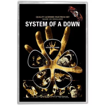 SYSTEM OF A DOWN - Hand (5 db pengető, 1 mm vastag) 