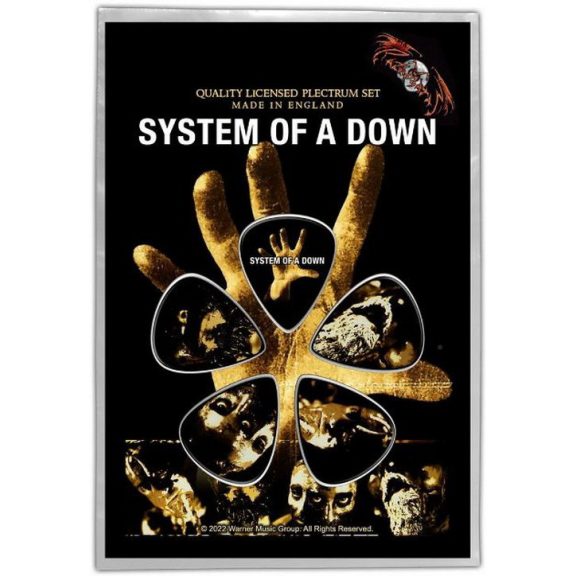 SYSTEM OF A DOWN - Hand (5 db pengető, 1 mm vastag) SYSTEM OF A DOWN - Hand (5 db pengető, 1 mm vastag)