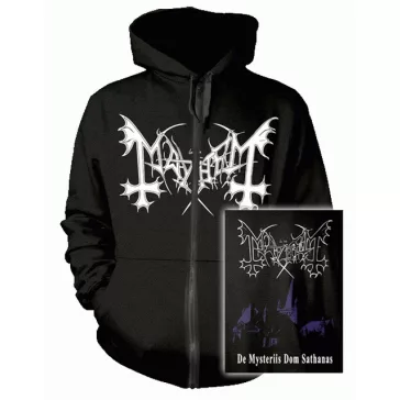 MAYHEM: De Mysteriis (kapucnis pulóver, cipzáros)