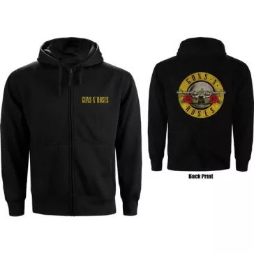   GUNS N' ROSES: Logo Classic (kapucnis pulóver, cipzáros) 