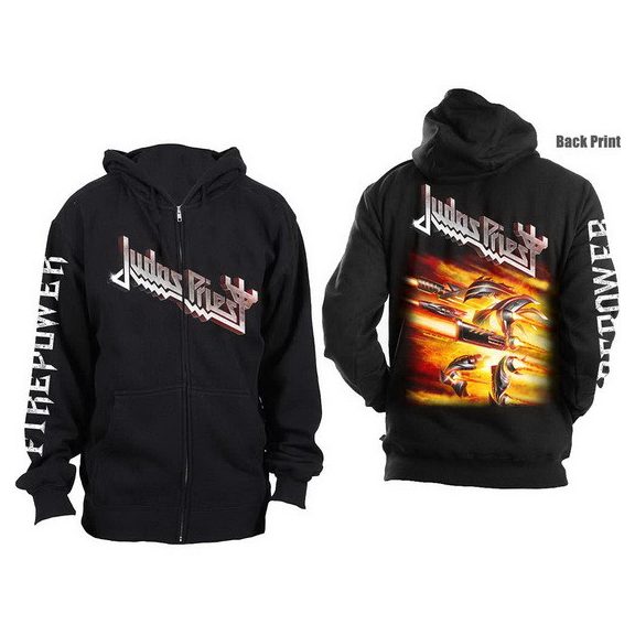 JUDAS PRIEST: Firepower (kapucnis pulóver, cipzáros) JUDAS PRIEST: Firepower (kapucnis pulóver, cipzáros)