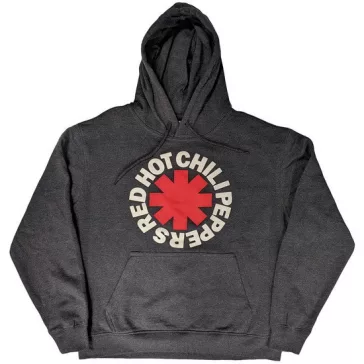   RED HOT CHILI PEPPERS: Logo Asterisk szürke kapucnis pulóver, bebújós) 