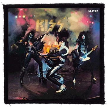 KISS: Alive 1. (9,5 cm x 9,5 cm) (felvarró) 