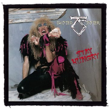 TWISTED SISTER: Stay Hungry (9,5 cm x 9,5 cm) (felvarró) 