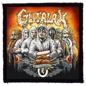 GUTALAX: Shitpendables (9,5 cm x 9,5 cm) (felvarró) 