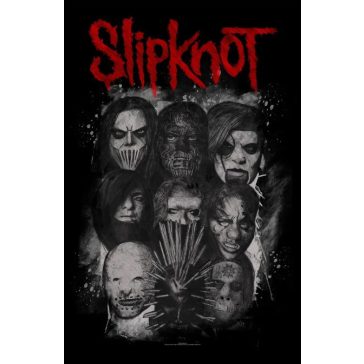 SLIPKNOT: Masks (zászló, 65x106 cm)