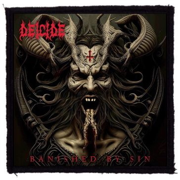 DEICIDE: Banished By Sin (9,5 cm x 9,5 cm) (felvarró) 
