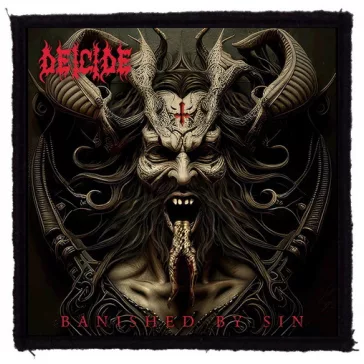 DEICIDE: Banished By Sin (9,5 cm x 9,5 cm) (felvarró) 