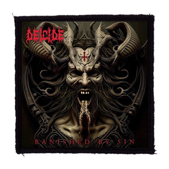 DEICIDE: Banished By Sin (9,5 cm x 9,5 cm) (felvarró) DEICIDE: Banished By Sin (9,5 cm x 9,5 cm) (felvarró)