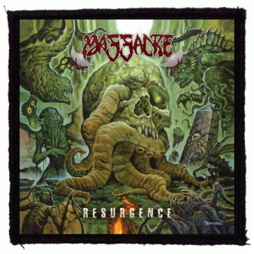 MASSACRE: Resurgence (9,5 cm x 9,5 cm) (felvarró) 
