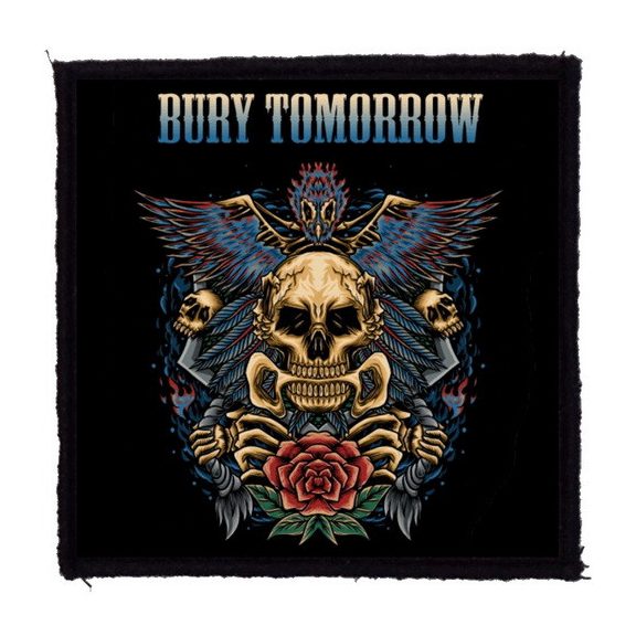 BURY TOMORROW: Skull Rose (9,5 cm x 9,5 cm) (felvarró) BURY TOMORROW: Skull Rose (9,5 cm x 9,5 cm) (felvarró)