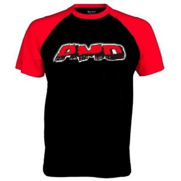 AMD: Logo (fekete/piros póló)