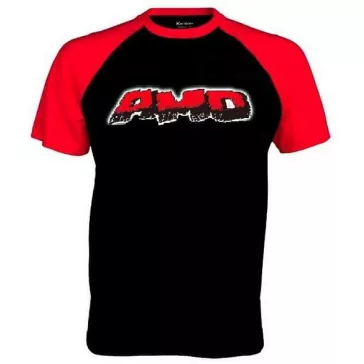 AMD: Logo (fekete/piros póló)