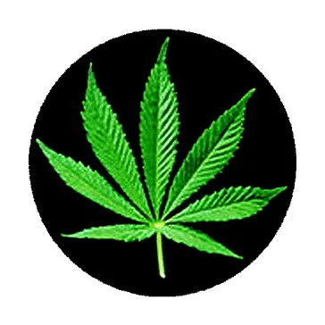 CANNABIS: Leaf (nagy jelvény, 3,7 cm)