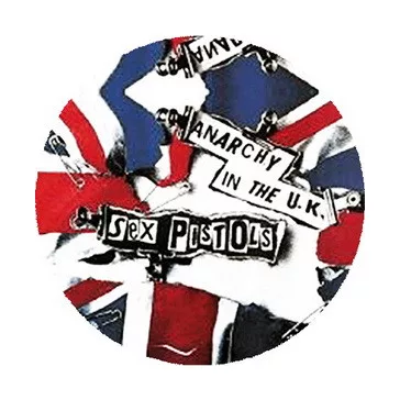 SEX PISTOLS: Anarchy In The U.K. (nagy jelvény, 3,7 cm)