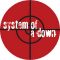 SYSTEM OF A DOWN: Target (nagy jelvény, 3,7 cm)