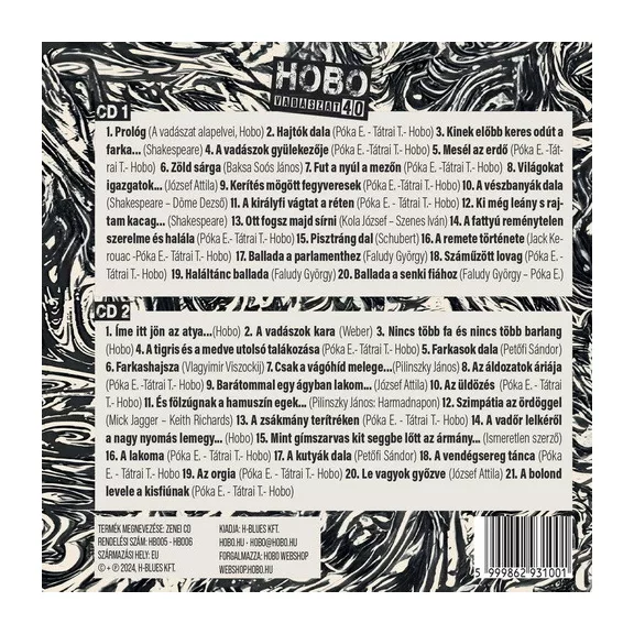 HOBO: Vadászat 40 Aréna 2024.02.10. (2CD)