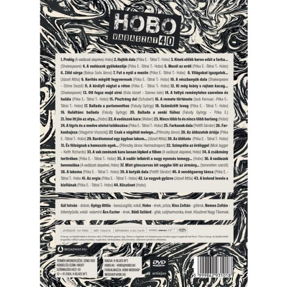 HOBO: Vadászat 40 Aréna 2024.02.10. (DVD) HOBO: Vadászat 40 Aréna 2024.02.10. (DVD)