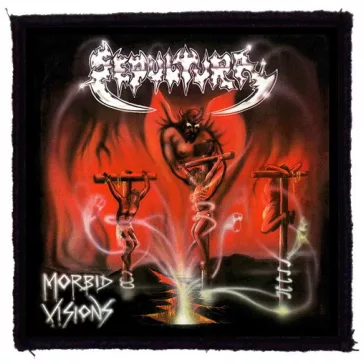SEPULTURA: Morbid Visions (9,5 cm x 9,5 cm) (felvarró)