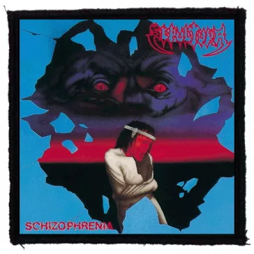 SEPULTURA: Schizophrenia (9,5 cm x 9,5 cm) (felvarró) 