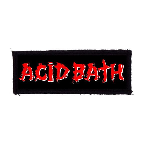 ACID BATH: Logo (12,5 cm x 4 cm) (felvarró) ACID BATH: Logo (12,5 cm x 4 cm) (felvarró)