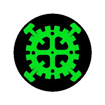 TYPE O NEGATIVE: Gear Logo (jelvény, 2,5 cm) 